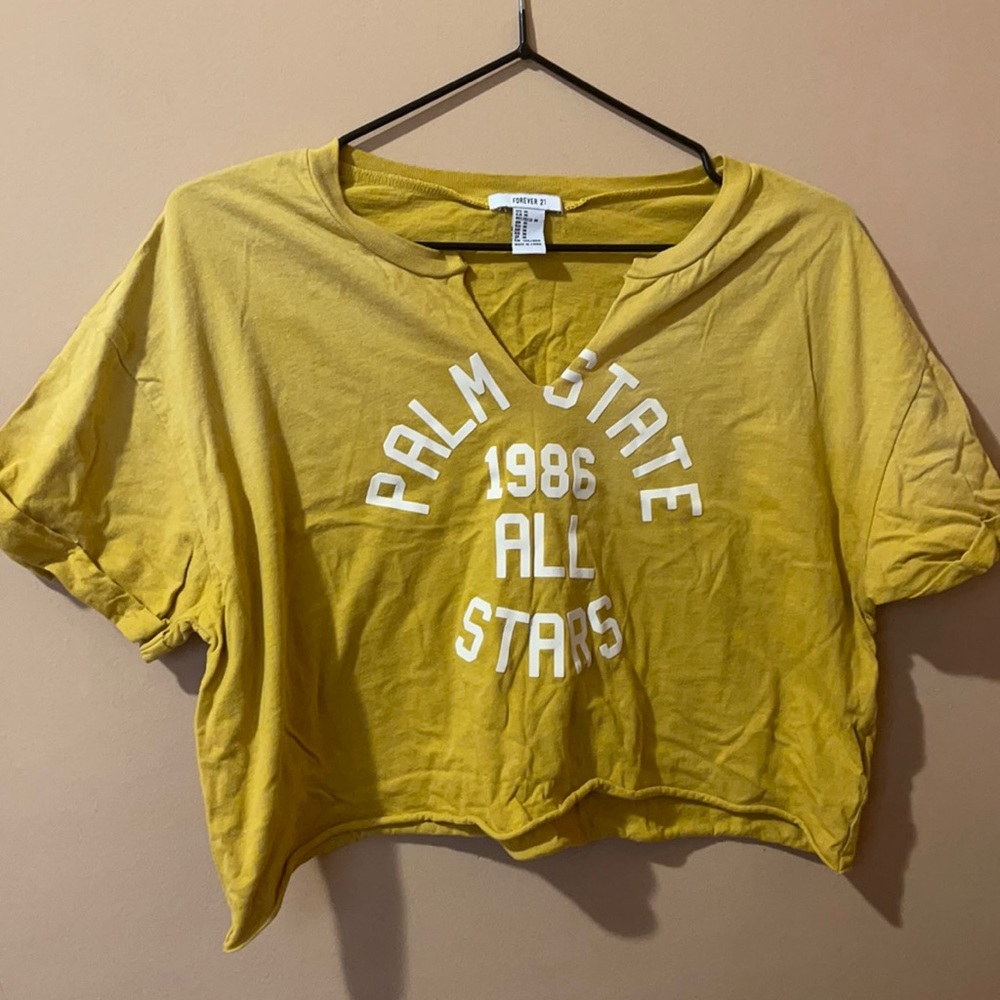 Cropped V-Cut Tee